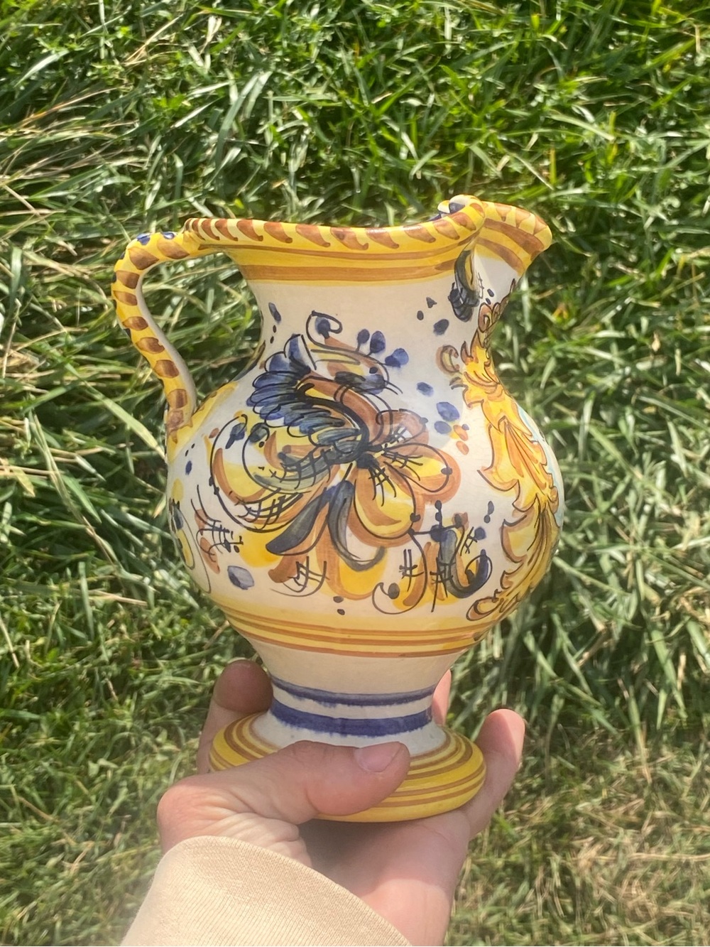 Vintage Svit Kamnik Slovenian Majolica Medieval Dragon Style Pottery Wine Jug - Picture 2 of 7